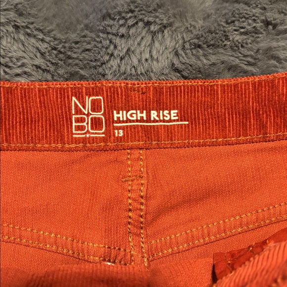 NOBO Rust Corduroy Mini Skirt with Buttons - Picture 2 of 5